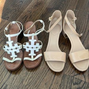 Two pair of Tory Burch size 10 shoes